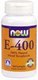 Vitamin E, 400 IU - 100% Natural - Mixed Tochopherols / Unesterified - 100 Softgels