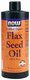 Flax Seed Oil - Certified Organic Non GE - 12 oz