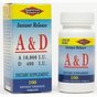 Vitamin A 10,000 IU & Vitamin D 400 IU (as Cholecalciferol)